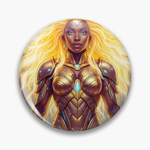 Item preview, Afrofuturistic Leo Cosmic Warrior designed and sold by ChloeDesigns401.