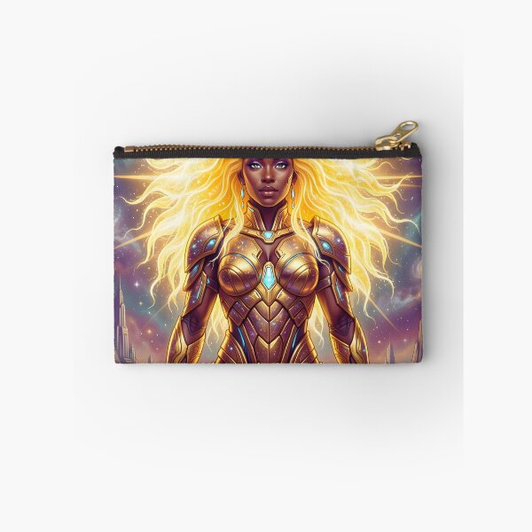 Item preview, Afrofuturistic Leo Cosmic Warrior designed and sold by ChloeDesigns401.