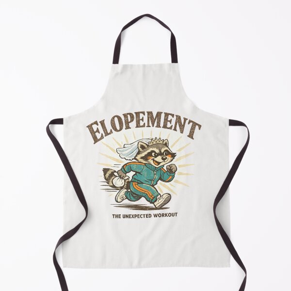 Item preview, Elopement The Unexpected Workout Raccoon Wedding Humor Newlywed designed and sold by Pawsome Quotes.