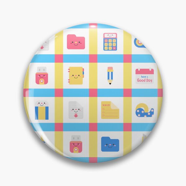 Item preview, Cute Back to School Office Supplies Seamless Pattern on Grid designed and sold by nuchz.
