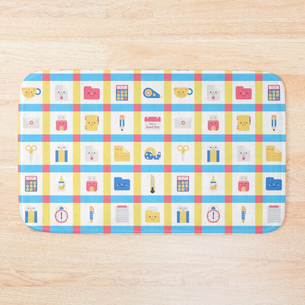 Item preview, Cute Back to School Office Supplies Seamless Pattern on Grid designed and sold by nuchz.