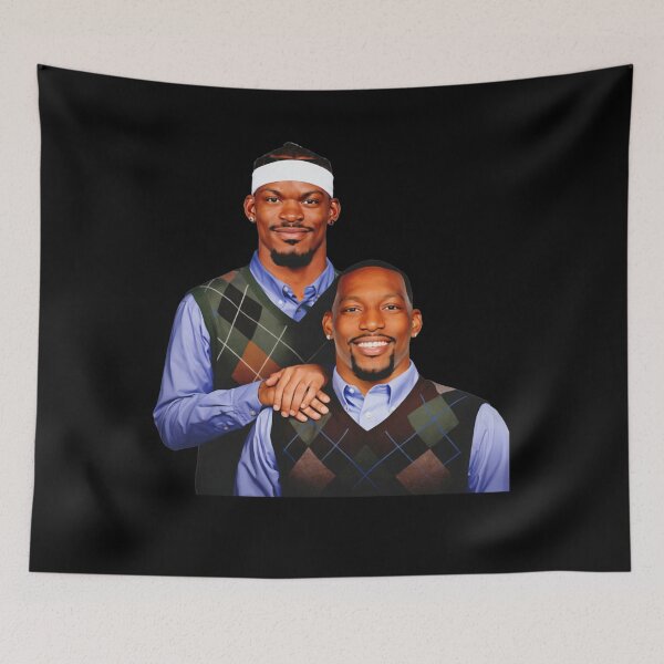 Item preview, Jimmy Butler and Bam Adebayo Step Brothers Vintage Meme designed and sold by archiwyzardArt.