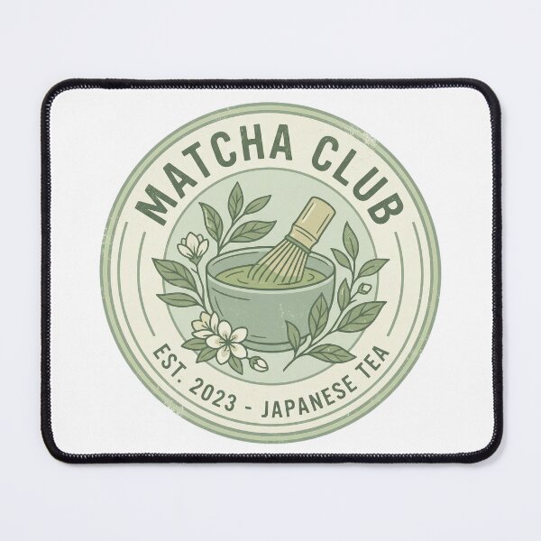 Item preview, Matcha Club Vintage Badge – Japanese Matcha Tea Lover Design designed and sold by ChipchaOddities.