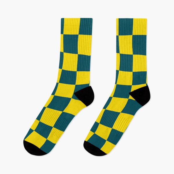 Item preview, Retro Yellow Green Checkerboard Pattern – Aesthetic Geometric Checkered Design designed and sold by Purti123.