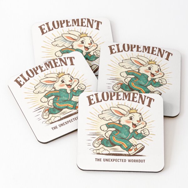 Item preview, Elopement The Unexpected Workout Wedding Couple Newlyweds designed and sold by Pawsome Quotes.