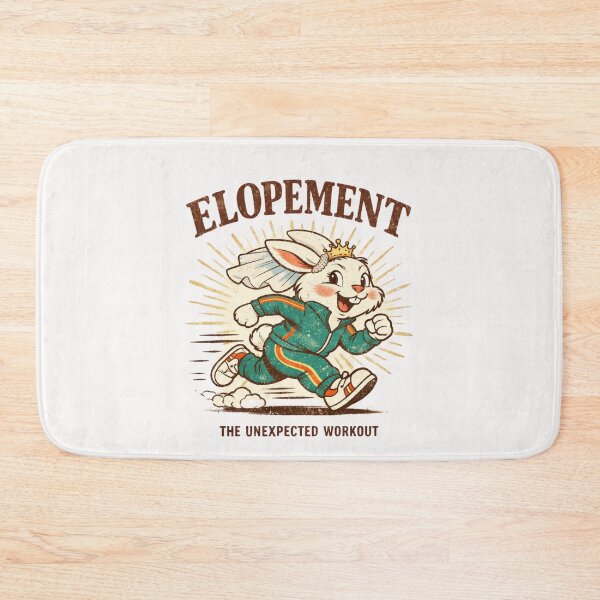 Item preview, Elopement The Unexpected Workout Wedding Couple Newlyweds designed and sold by Pawsome Quotes.