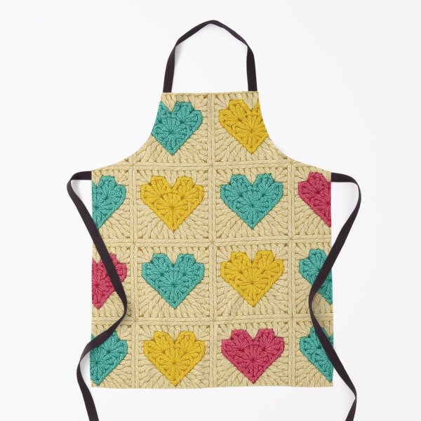 Item preview, Heart Crochet Granny Square Tote Bag Aesthetic designed and sold by Aloloco.