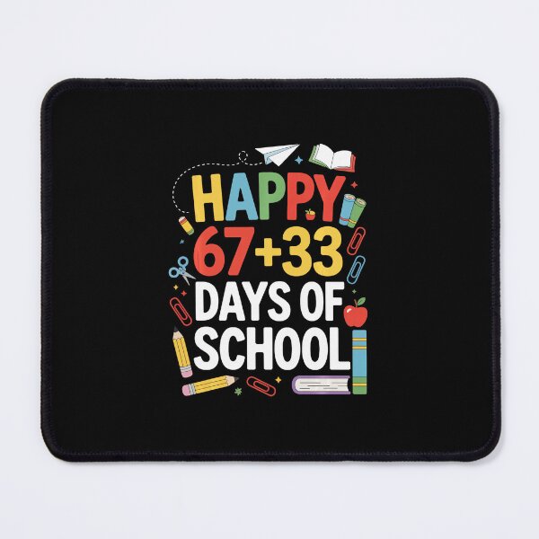 Item preview, Happy 67+33 Days of School Funny Math Celebration Design designed and sold by gladysenglish.