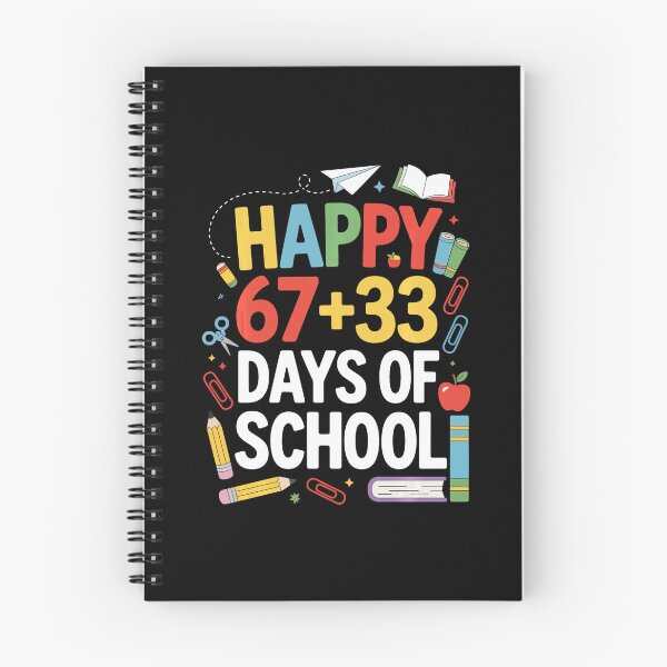 Item preview, Happy 67+33 Days of School Funny Math Celebration Design designed and sold by gladysenglish.