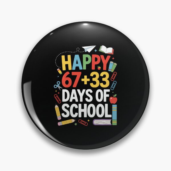 Item preview, Happy 67+33 Days of School Funny Math Celebration Design designed and sold by gladysenglish.