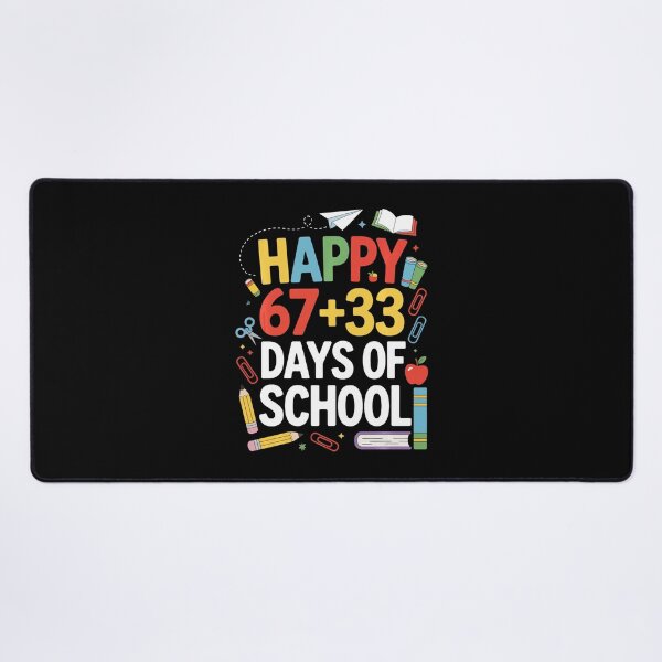 Item preview, Happy 67+33 Days of School Funny Math Celebration Design designed and sold by gladysenglish.