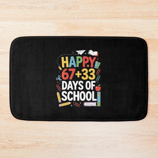 Item preview, Happy 67+33 Days of School Funny Math Celebration Design designed and sold by gladysenglish.