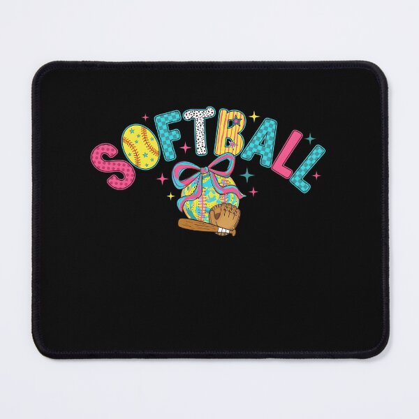Item preview, Girls Softball Bow Retro designed and sold by KroghDs.