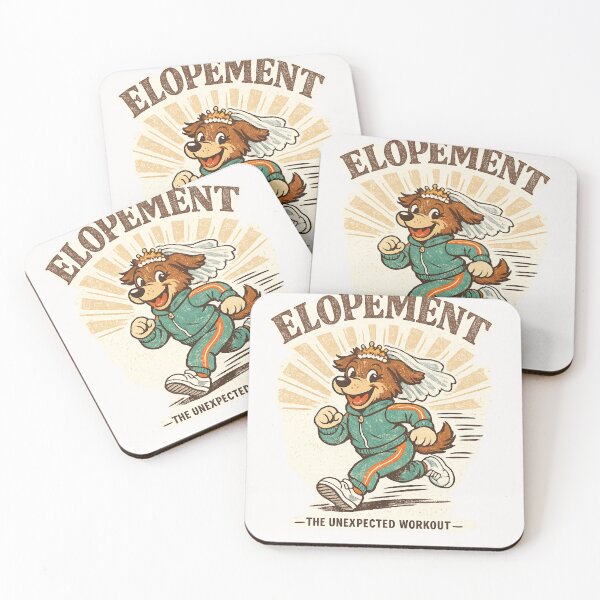 Item preview, Elopement The Unexpected Workout Eloping Wedding Marriage Newlywed Dog Lover designed and sold by Pawsome Quotes.