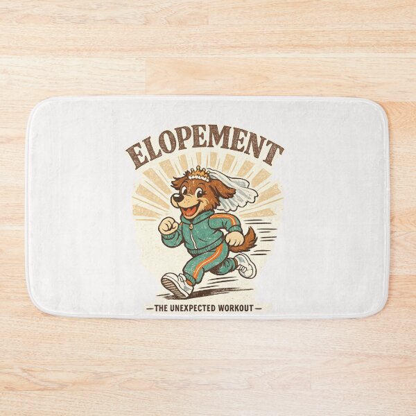 Item preview, Elopement The Unexpected Workout Eloping Wedding Marriage Newlywed Dog Lover designed and sold by Pawsome Quotes.