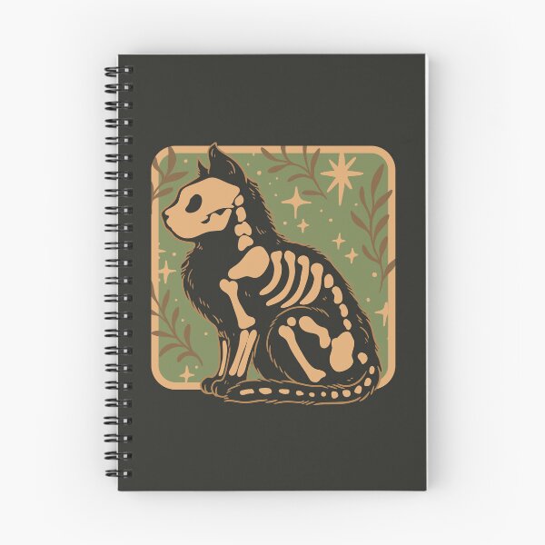 Item preview, Skeleton Cat Under Starlight – Spooky Cute Vibes designed and sold by Jess.a.creates.