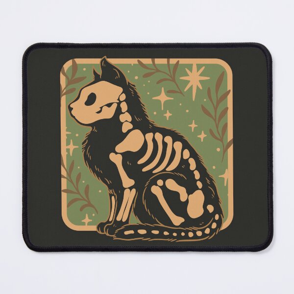 Item preview, Skeleton Cat Under Starlight – Spooky Cute Vibes designed and sold by Jess.a.creates.