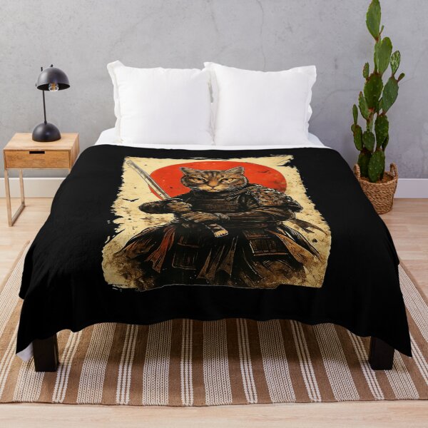 Item preview, Samurai Cat Vintage Japanese Warrior Illustration designed and sold by titanlevi.