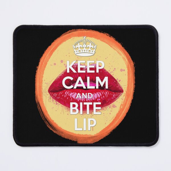 Item preview, Keep Calm and Bite Lip - Red Lips Pop Art Poster designed and sold by RDproject.