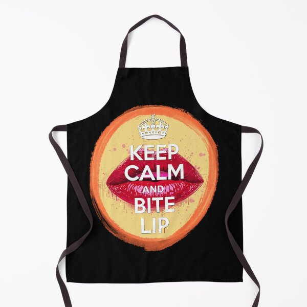 Item preview, Keep Calm and Bite Lip - Red Lips Pop Art Poster designed and sold by RDproject.