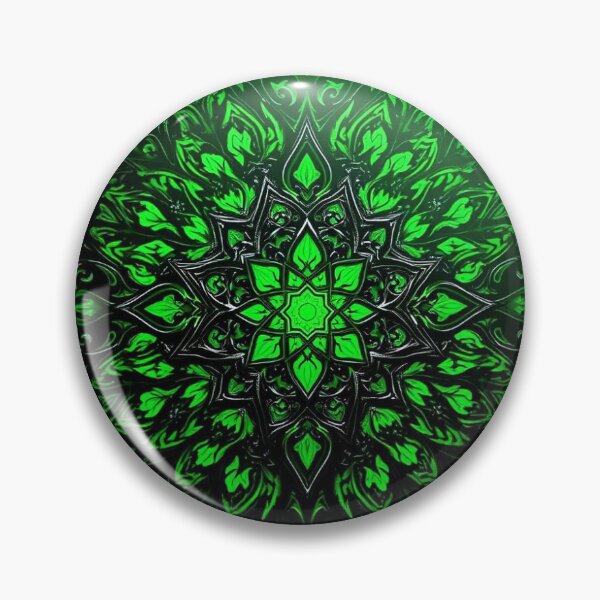 Item preview, Green and Black gothic Chrysanthemum  designed and sold by endlessDoodler.