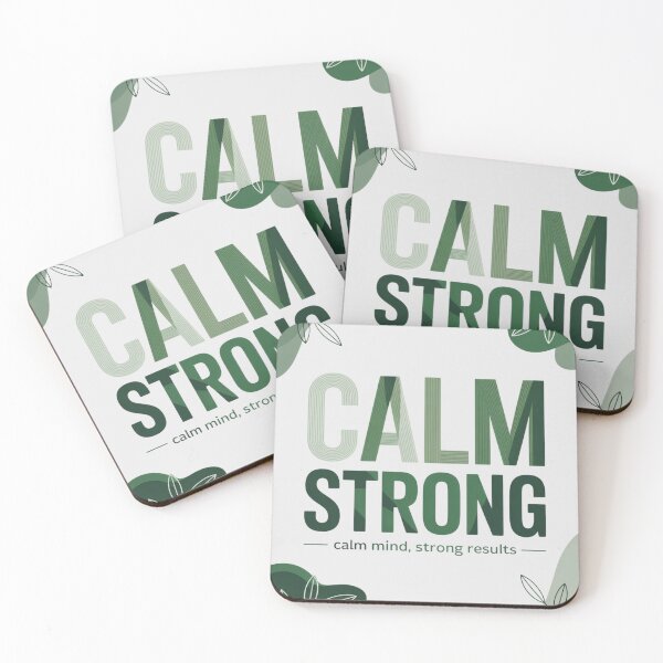 Item preview, Calm Mind Strong Results Emerald Wave Design On designed and sold by DesigntshirtWB.