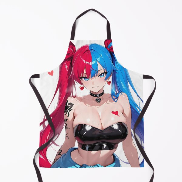 Artikelvorschau, Unanständige Regenbogen-Zöpfe, üppige schwarze Oberweite, NSFW entworfen und verkauft von Prime Anime Zone ★.
