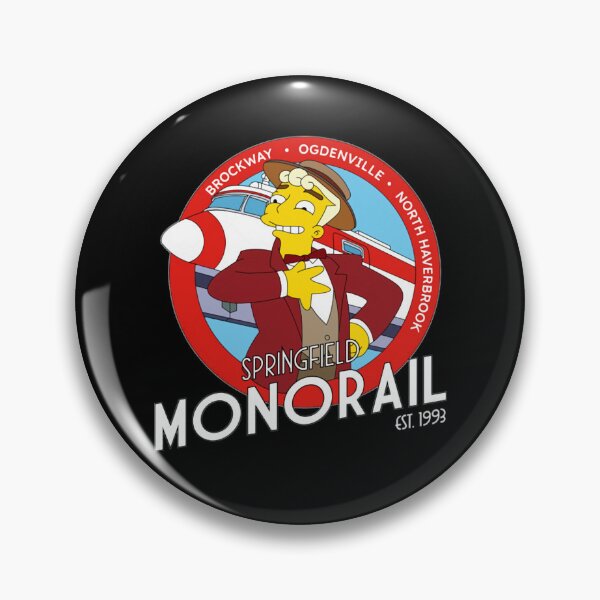 Item preview, Springfield Monorail Lyle Lanley Cartoon Logo Meme designed and sold by CMSenseiStore.