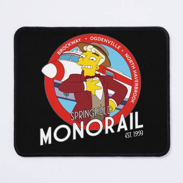 Item preview, Springfield Monorail Lyle Lanley Cartoon Logo Meme designed and sold by CMSenseiStore.
