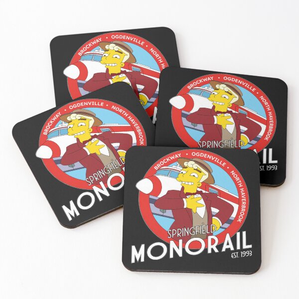 Item preview, Springfield Monorail Lyle Lanley Cartoon Logo Meme designed and sold by CMSenseiStore.