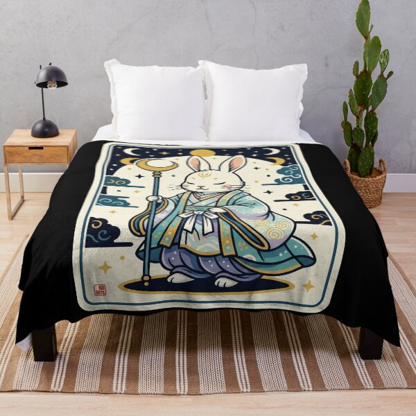 Item preview, Moon Priestess Bunny Japanese Style Mystic Rabbit designed and sold by JordynLadukeg65.