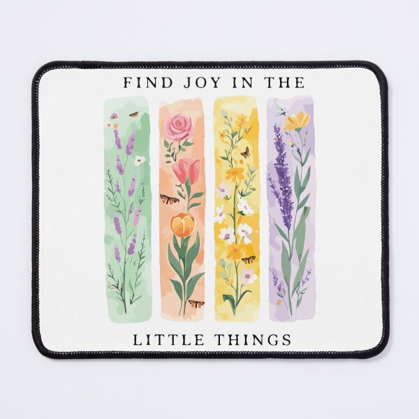 Item preview, Find Joy in the Little Things Floral Spring Positive Affirmation designed and sold by kiralynstration.