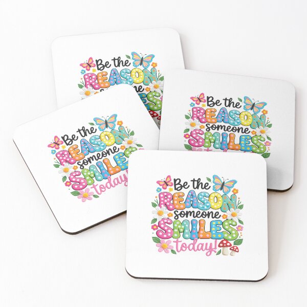 Item preview, Be The Reason Someone Smiles Today Funny Positive Quote Design designed and sold by kiralynstration.