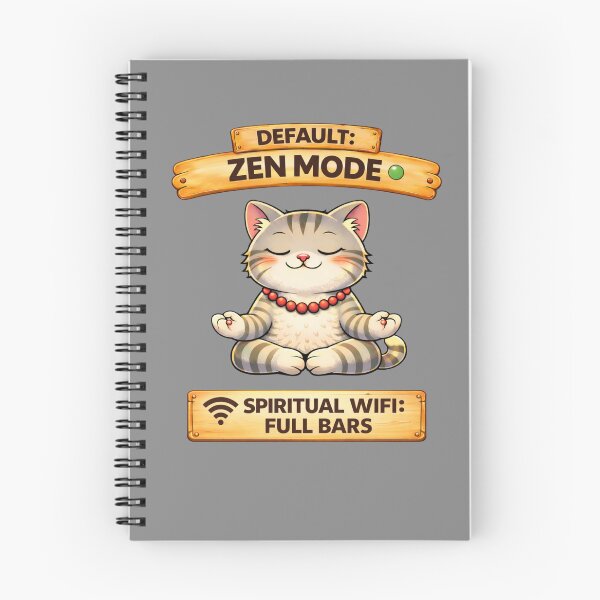 Item preview, Funny Cat Default Zen Mode Meme Calm Cat Humor Adulting Survival Meme designed and sold by Mindworx21.