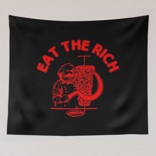 Item preview, Eat The Rich Doner Dner Kebab Karl Marx Socialist Hasan Piker designed and sold by TodTrantowII.