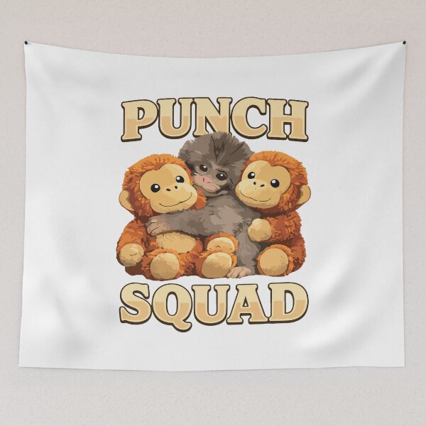Item preview, Funny Monkey Punch Squad Viral Animal Meme Humor designed and sold by kiralynstration.