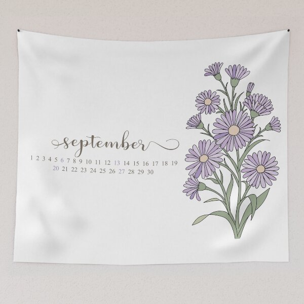 Item preview, Aster, September Birth Month Flower designed and sold by storieslanguage.