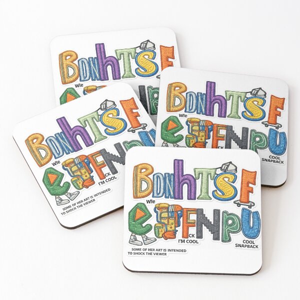 Item preview, Colorful Graffiti Alphabet Letters Street Art Sticker designed and sold by TaitelCraft.