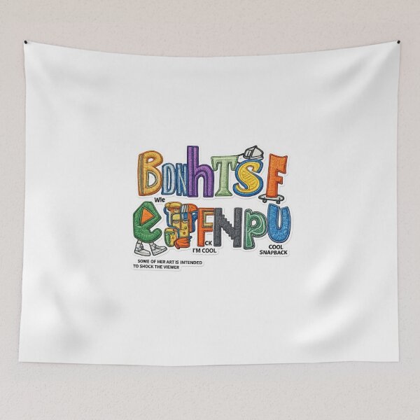 Item preview, Colorful Graffiti Alphabet Letters Street Art Sticker designed and sold by TaitelCraft.