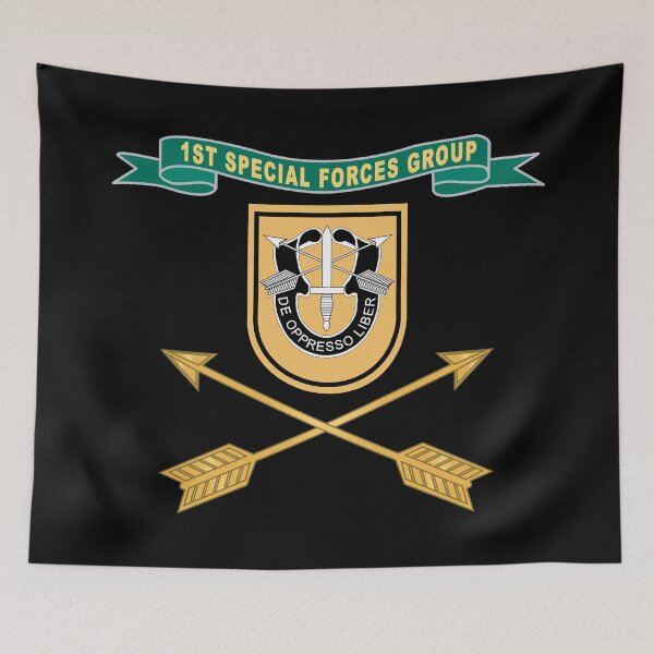 Item preview, Army - 1st Special Forces Group - Flash w Ribbon - Br X 300 designed and sold by Military Insignia Products.
