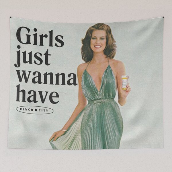 Item preview, Poster Girls Just Wanna Have Serotonin Print designed and sold by anthonyJenkiny.