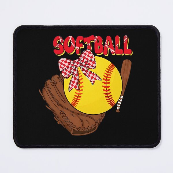 Item preview, Cute Girls Softball Bow designed and sold by KroghDs.