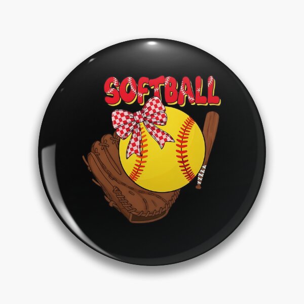 Item preview, Cute Girls Softball Bow designed and sold by KroghDs.