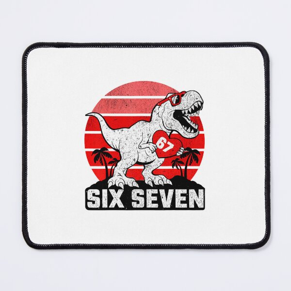 Item preview, Six Seven 67 T Rex Funny Dinosaur Meme Design designed and sold by gladysenglish.