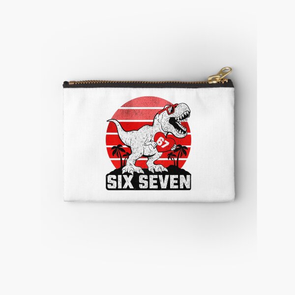 Item preview, Six Seven 67 T Rex Funny Dinosaur Meme Design designed and sold by gladysenglish.