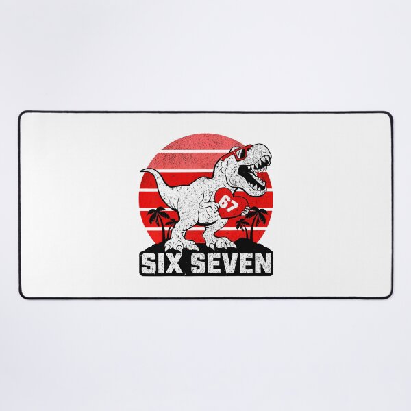 Item preview, Six Seven 67 T Rex Funny Dinosaur Meme Design designed and sold by gladysenglish.