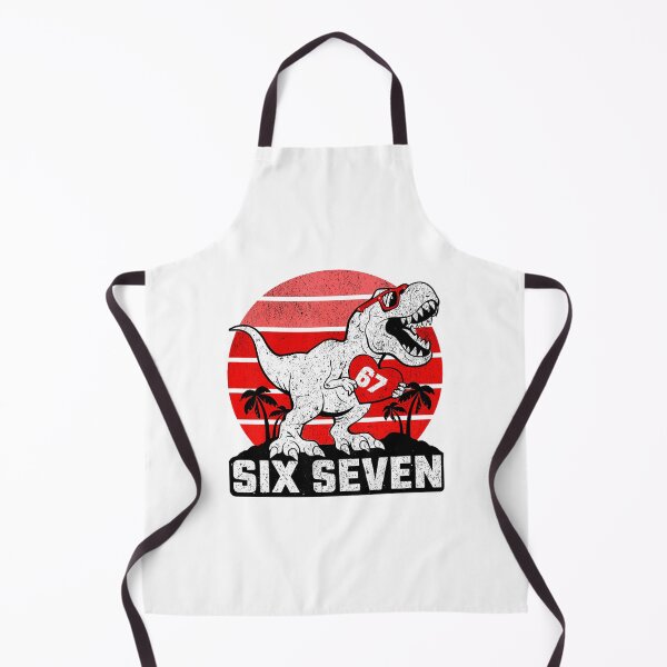 Item preview, Six Seven 67 T Rex Funny Dinosaur Meme Design designed and sold by gladysenglish.
