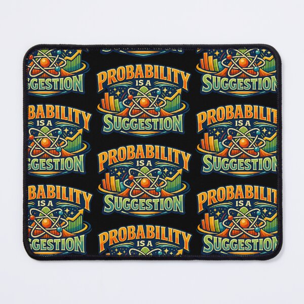 Item preview, Probability Is A Suggestion Funny Math Statistics Nerd Humor Design designed and sold by TeeTimeTreasure.
