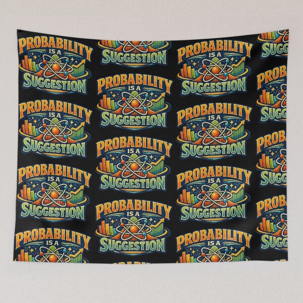 Item preview, Probability Is A Suggestion Funny Math Statistics Nerd Humor Design designed and sold by TeeTimeTreasure.
