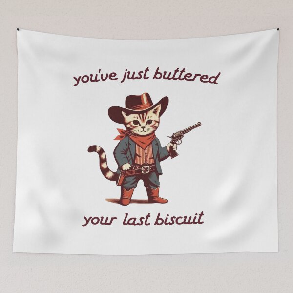 Item preview, You've Just Buttered Your Last Biscuit designed and sold by retro-and-rust.